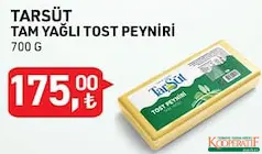 TARSÜT TAM YAĞLI TOST PEYNİRİ 700 G TARSÜT TAM YAĞLI TOST PEYNİRİ 700 G